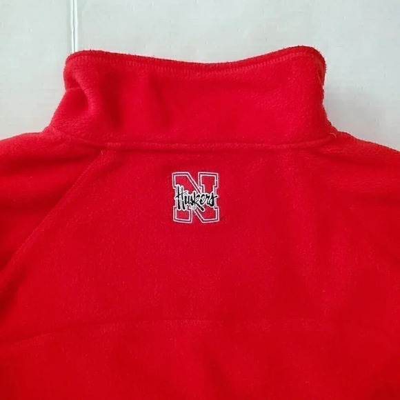 Men's PRO PLAYER Full-Zip Red Fleece Jacket Nebraska Cornhuskers SZ L Large - Picture 12 of 12